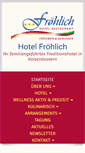 Mobile Screenshot of hotel-froehlich.de